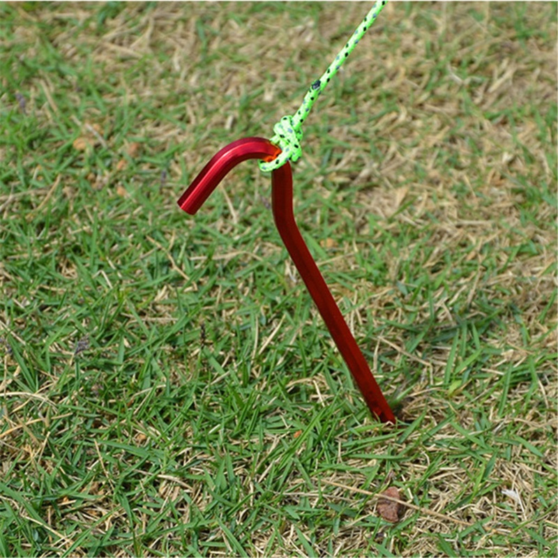 Set 5 Cọc Dựng Lều Bằng Hợp Kim Nhôm Chống Gió