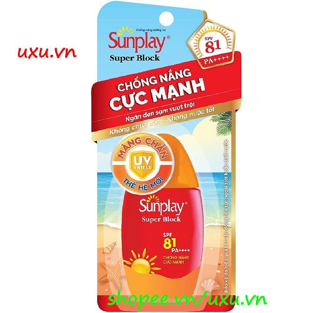 Sữa Chống Nắng Sunplay 30g Cực Mạnh Super Block Spf 81, Pa++++, Với uxu.vn Tất Cả Là Chính Hãng.