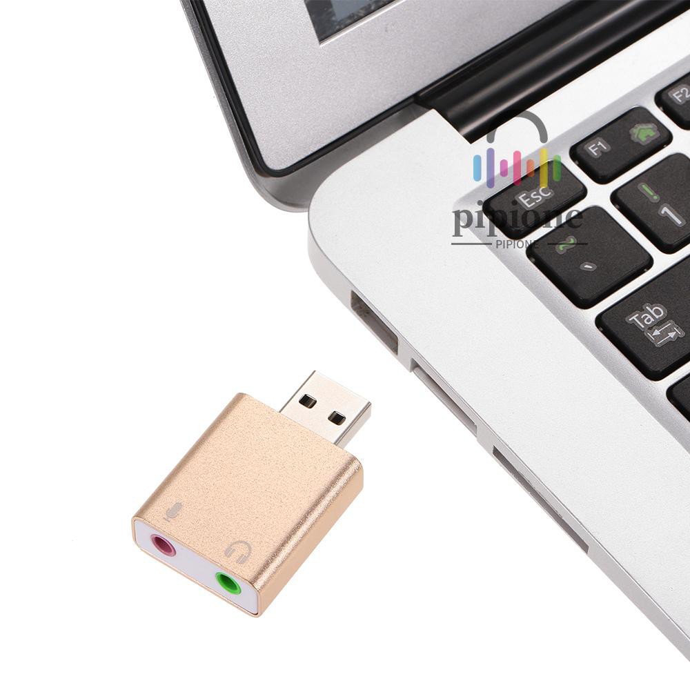 Usb Chuyển Đổi Âm Thanh 7.1 Với Giắc Cắm 3.5mm Cho Mac Osx Win 7 / 8 Android