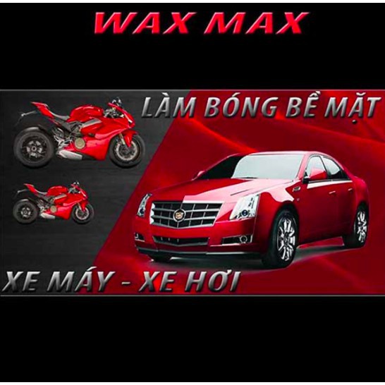 Xịt bóng nội thất ô tô và các loại da Wax Max 500ml, làm mới nội thất đồ da, gỗ, cao su, nhựa ô tô nhà cửa