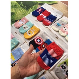 Set 3 đôi tất chống trơn Q B Kid cho bé