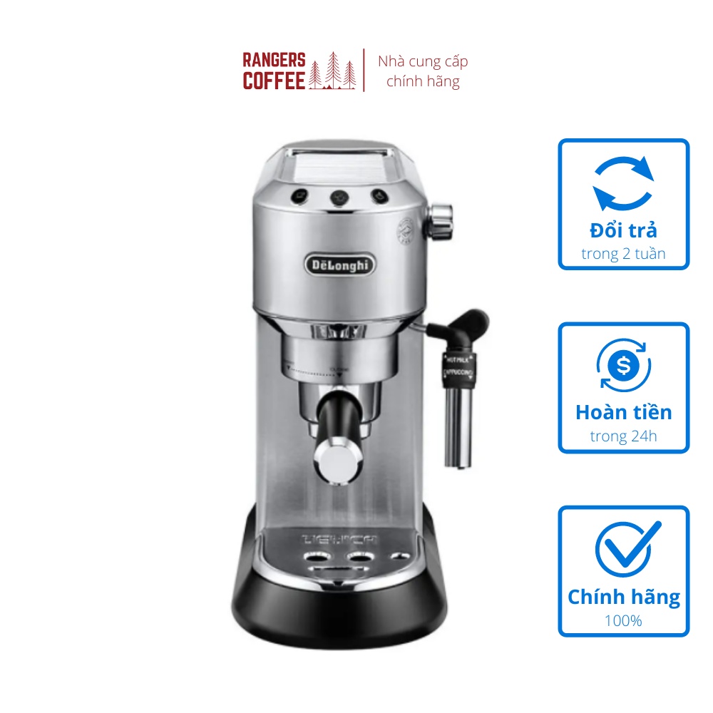 Máy pha cà phê Espresso Delonghi EC685, máy pha cà phê bán tự động có vòi đánh sữa tích hợp Thermobloc bảo hành 12 tháng
