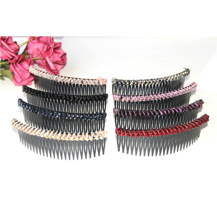 XƯỢC MÁI 24 RĂNG GIỮ TÓC ĐÍNH ĐÁ