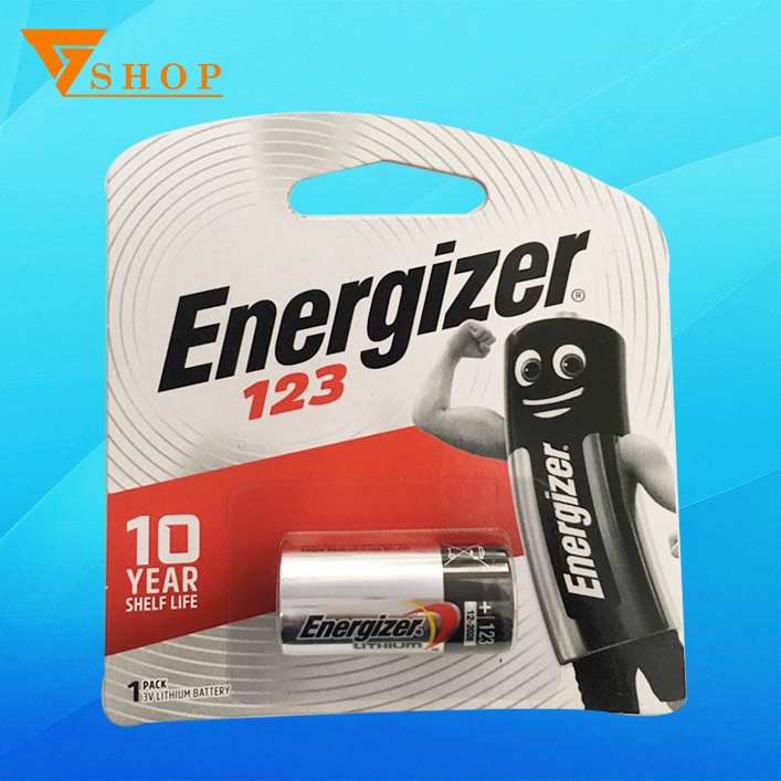 Pin CR123, CR123A Energizer 3v  chính hãng - Vỉ 1 viên