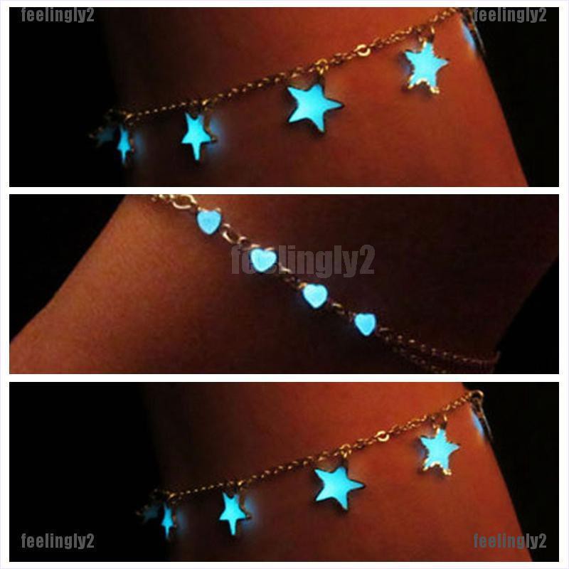 ❤Mặt Trời❤ Lắc Chân Dạ Quang Phong Cách Cổ Điển Thanh Lịch Cho Nữ