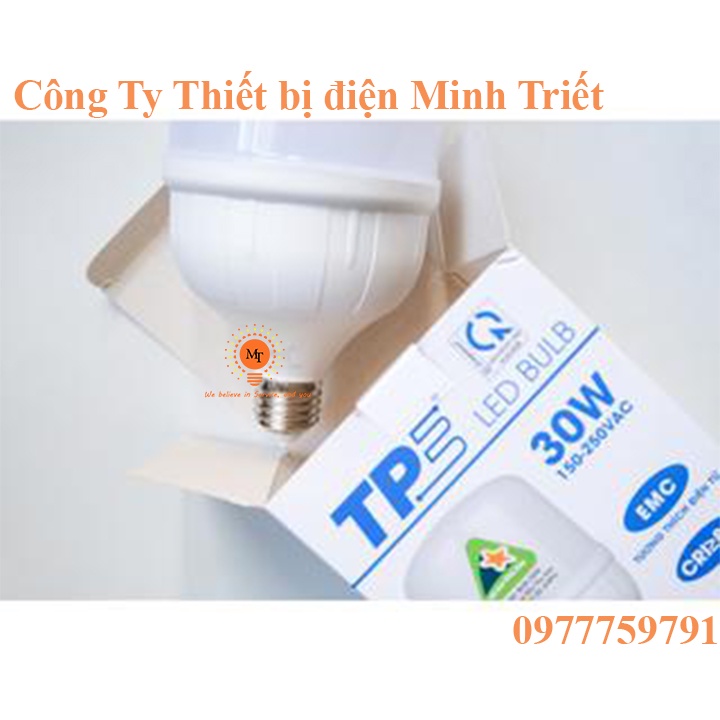 [Ship Hoả Tốc] ĐÈN LED BULB TIẾN PHÁT TRỤ NHỰA 20W 30W ÁNH SÁNG TRẮNG TPE