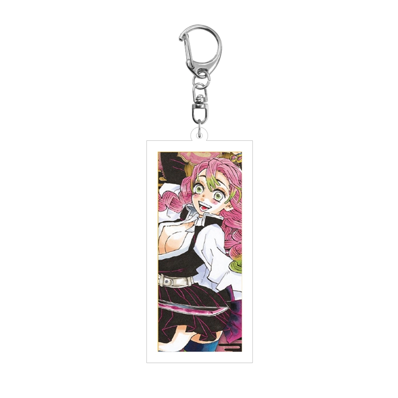 YGT 1 Pc Anime Demon Slayer: Kimetsu No Yaiba Key Chains Two-sided Keychain Cosplay Acrylic