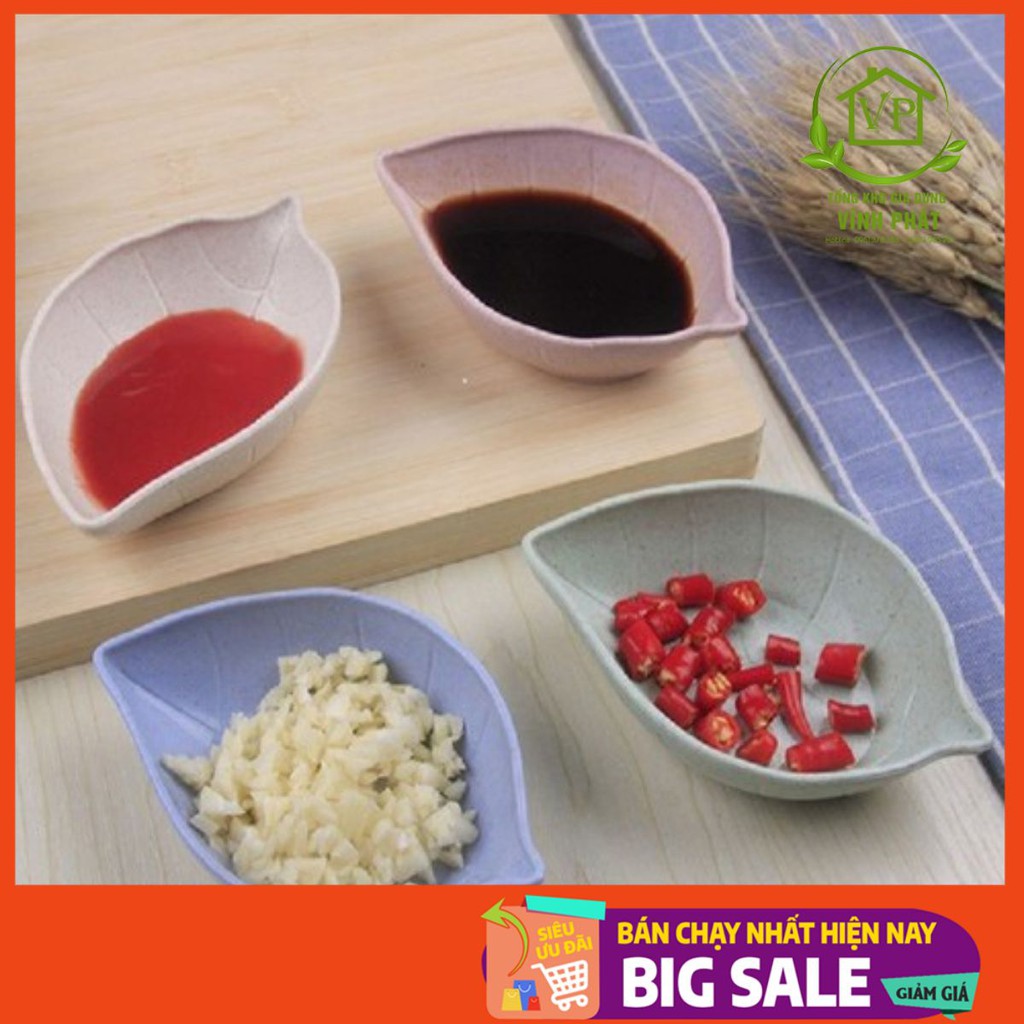 Đĩa Đựng Gia Vị Bằng Chất Liệu Lúa Mạch Hình Chiếc Lá Thân Thiện Với Môi Trường 1452