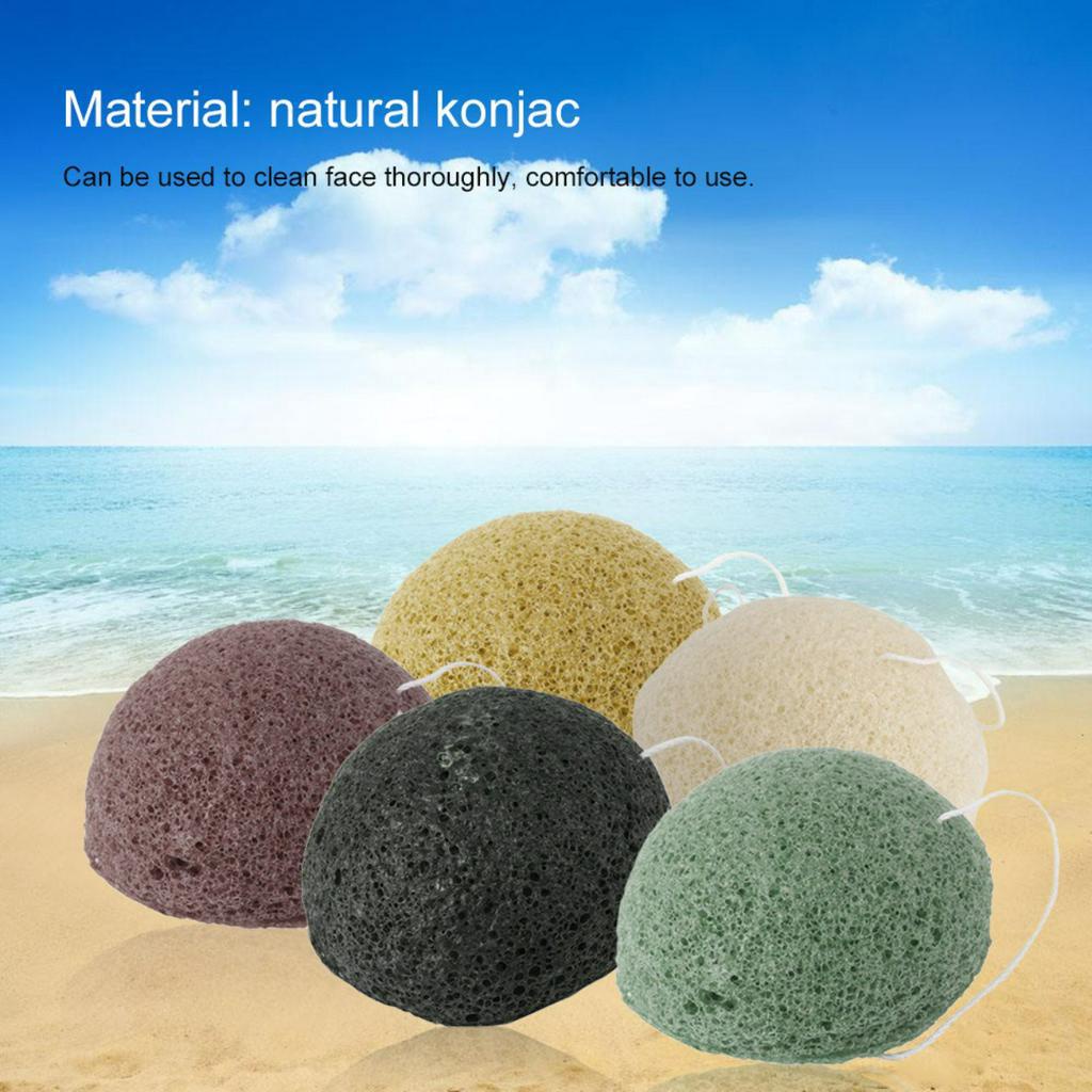 Bọt biển rửa mặt konjac thiên nhiên chăm sóc da