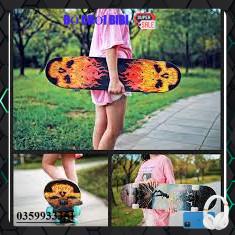 Ván trượt thể thao skateboard gỗ phong ép 7 lớp dài 80 cm msp 1216