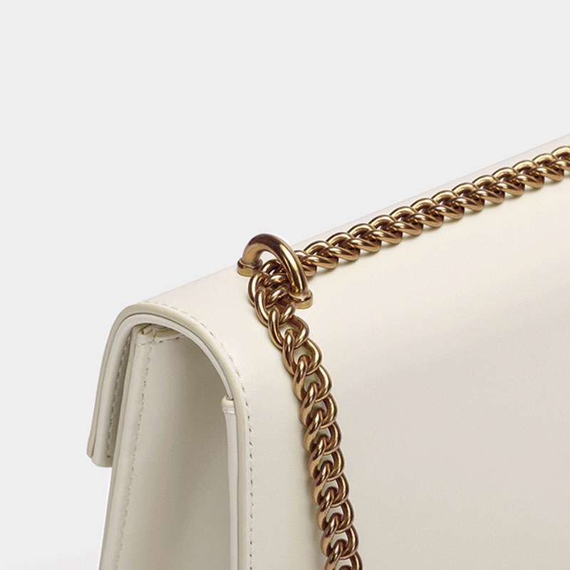 Túi đeo vai IELGY dáng vuông nhỏ dây đeo sợi xích thời trang dành cho nữ