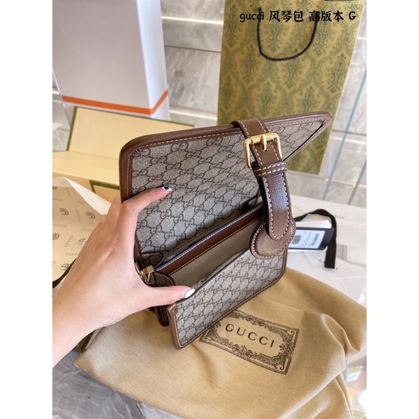 Túi đeo chéo nữ thương hiệu Gucci GG/GC Supreme Retro mẫu mới cao cấp da thật