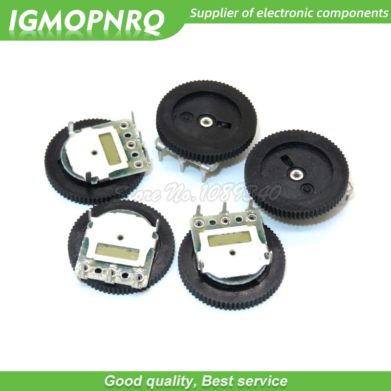 10 Chiết Áp Bánh Răng B102 B103 B203 B503 B1K B10K B20K B50K 3Pin / 5Pin 16 * 2mm