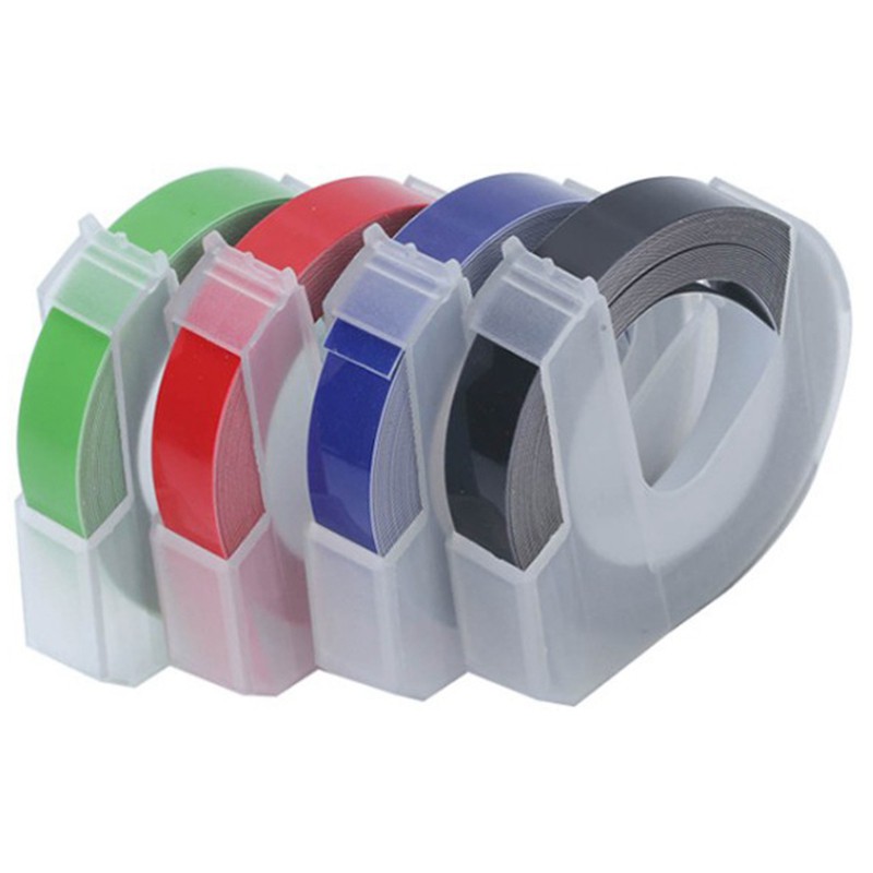 Bộ 5 Cuộn Băng Keo Dập Nổi 3d Bằng Nhựa 9mmx 3m | BigBuy360 - bigbuy360.vn