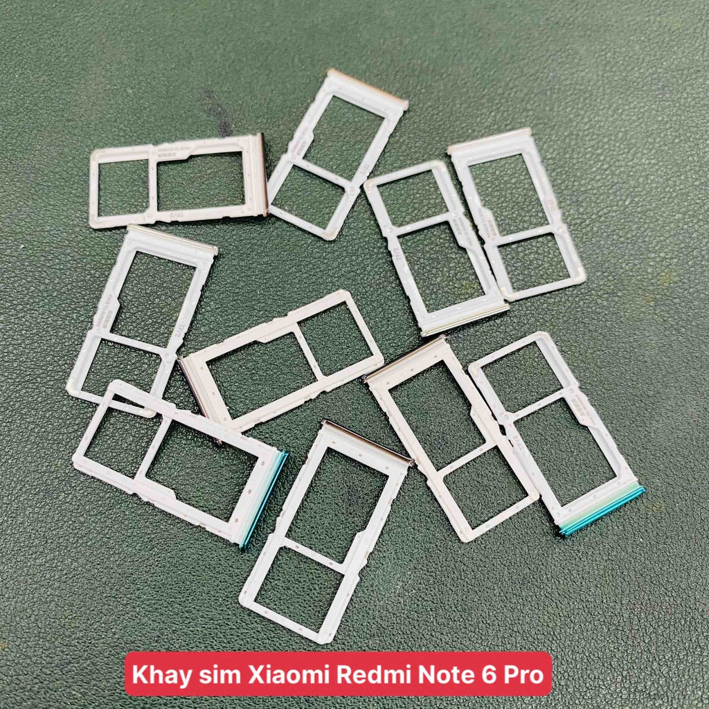 Khay sim, khay đựng sim Xiaomi Redmi Note 6 Pro hàng chất lượng bao đổi trả
