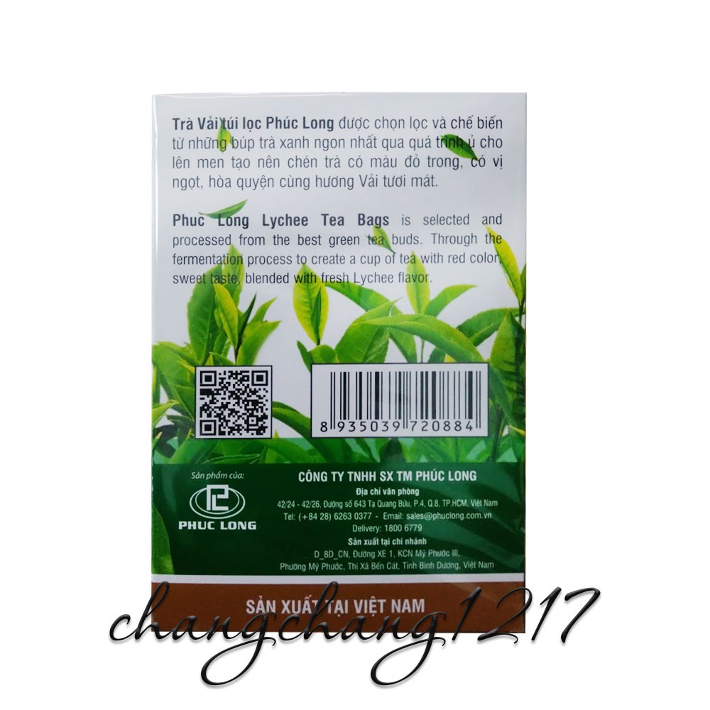 Trà Túi Lọc Vải Phúc Long Hộp 25 Gói | BigBuy360 - bigbuy360.vn