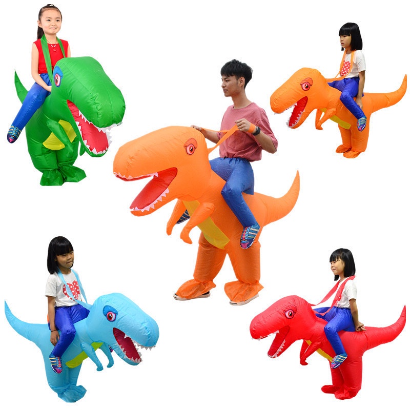Bộ Đồ Bơm Hơi Hóa Trang Khủng Long Cho Tiệc Halloween Và Giáng Sinh