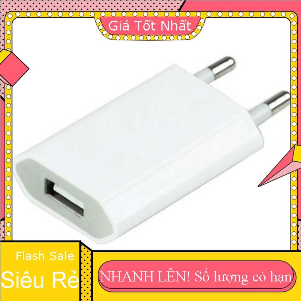 Flash Sale Siêu Rẻ- Củ sạc ip 6/7/8 loại dẹt sạc ổn định