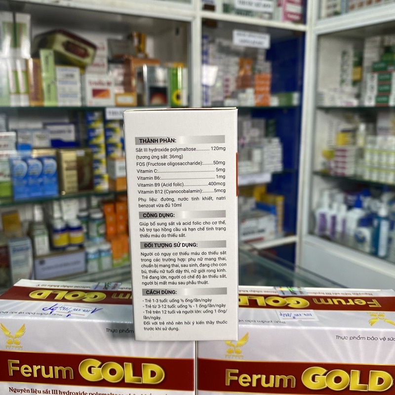 ✅  Ferum Gold giúp bổ sung sắt và acid folic cho cơ thể hỗ trợ hạn chế tình trạng thiếu máu clo thiếu sắt.