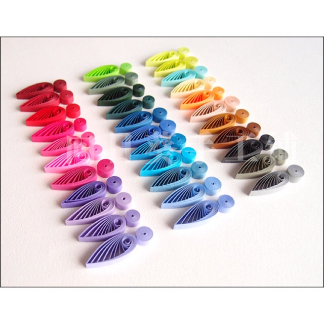 Giấy sợi Quilling loại rộng 5mm cho người mới tập làm