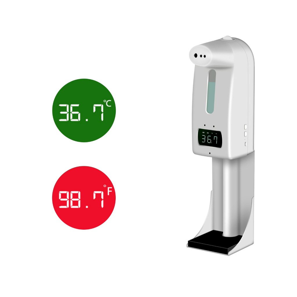 Nhiệt kế hồng ngoại K10 Pro + máy khử trùng khử trùng 2 trong 1 / đo nhiệt độ / rửa tay / khử trùng / cảm ứng tự động dung tích 1000ml