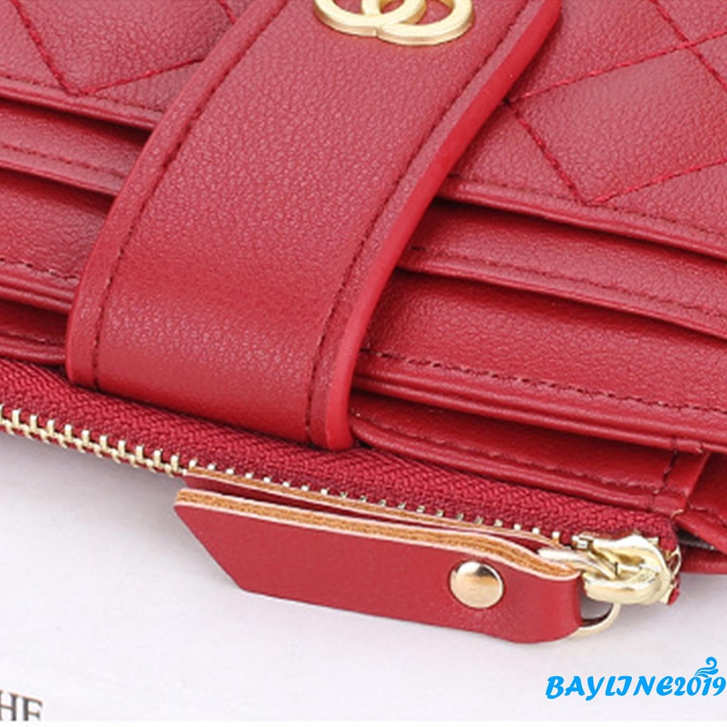 Ví Da Pu Gập Đôi Thời Trang Nữ Tính