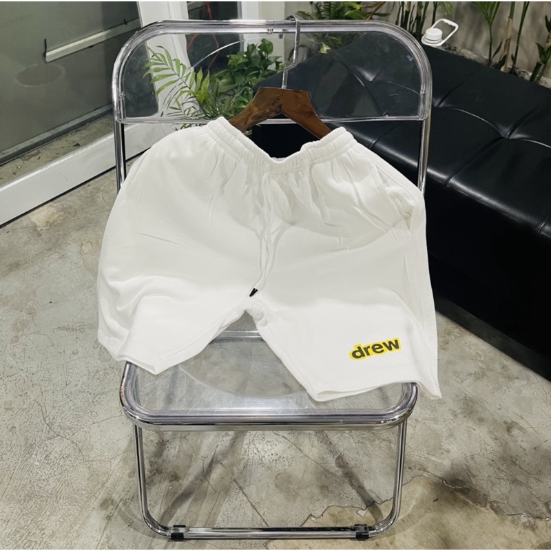 QUẦN SHORT THUN DREW NỈ DA CÁ UNISEX NAM NỮ (hình chụp thật)