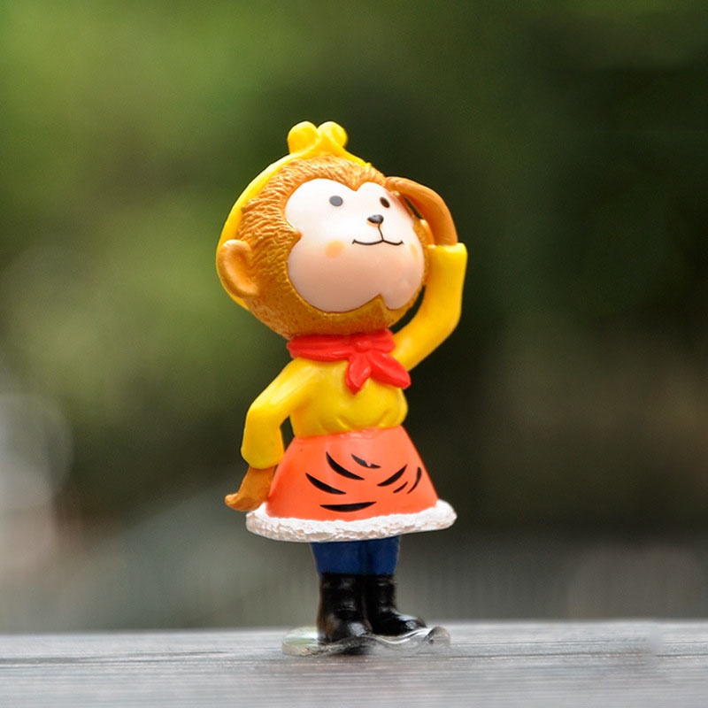 Mô hình Tây Du Kí 5 thầy trò Đường Tăng, Tôn Ngộ Không Trư Bát Giới dễ thương trang trí bàn làm việc taplo oto