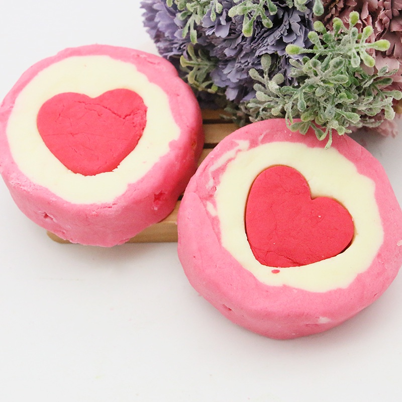 Love Bubble Bath Bomb| Bom Tắm Tạo Bọt Tình Yêu | Bath Bomb Tạo Bọt Bồn Tắm Trái Tim Tinh Dầu Hoa Hồng - 200g