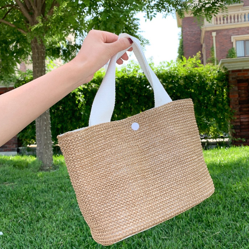 Túi Cói Đeo Vai Sức Chứa Lớn Thời Trang Cho Nữ
