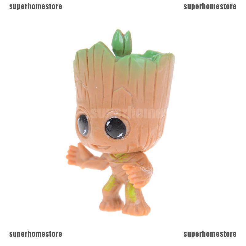 Set 4 mô hình đồ chơi nhân vật Baby Groot trong phim Guardians of the Galaxy