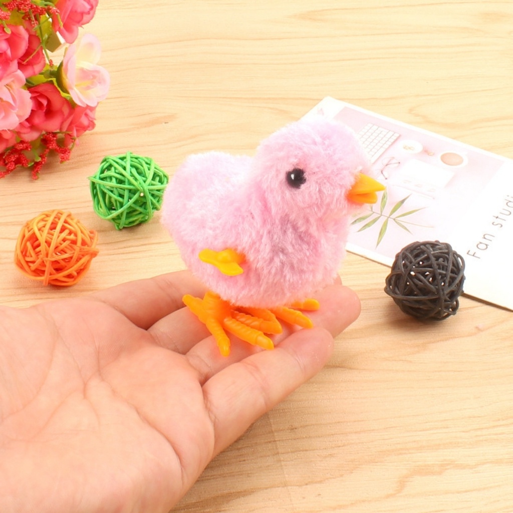 Gà con biết nhảy đồ chơi vặn cót cực đáng yêu cho bé
