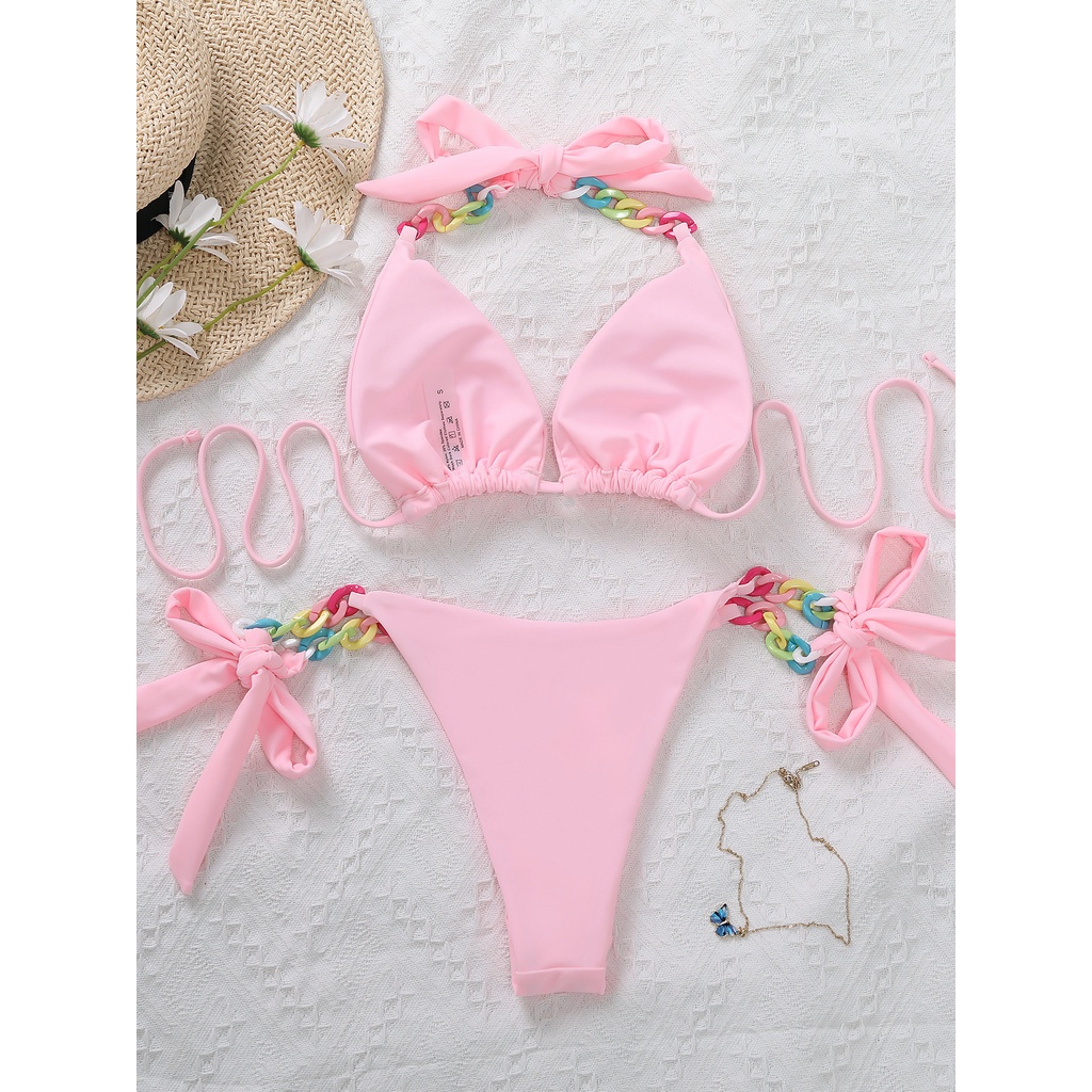 Bộ đồ bơi phối dây xích nhiều màu sắc PX87 | BigBuy360 - bigbuy360.vn