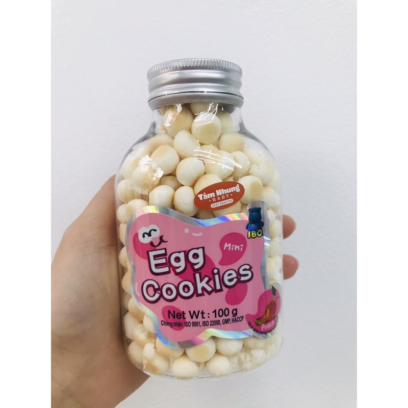 Bánh trứng ăn dặm Mini I.B.O Egg Cookies 100g