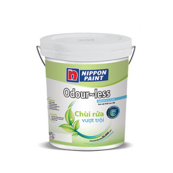 SƠN NỘI THẤT NIPPON ODOUR- LESS CHÙI RỬA VƯỢT TRỘI 18 LÍT