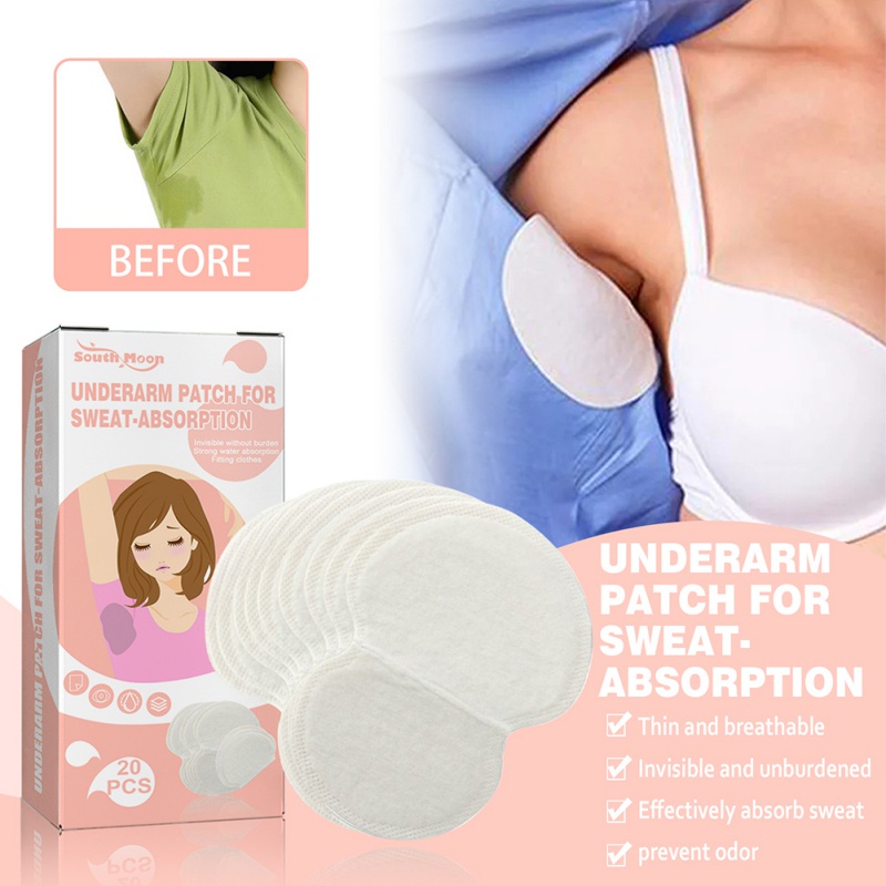 Set 20 Miếng Dán Thấm Mồ Hôi Vùng Da Dưới Cánh Tay Tiện Lợi
