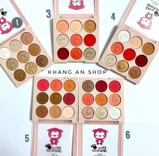 BẢNG MÀU MẮT 9 Ô PINK MEMORIES MẪU SỐ 6