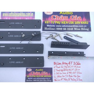Nẹp loa array, line array 4T 3 chân 1 bộ Audio Châu Gia