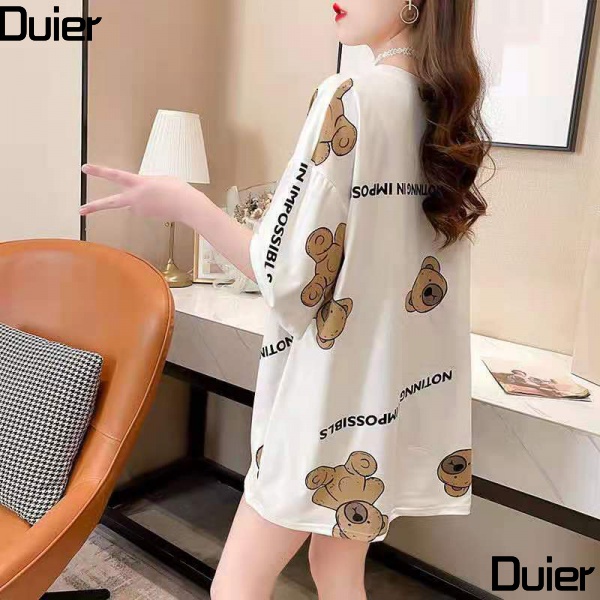 Áo Thun Tay Ngắn Dáng Rộng Cỡ Lớn 100-150kg Phong Cách Hàn Quốc Thời Trang Mùa Hè Cho Nữ