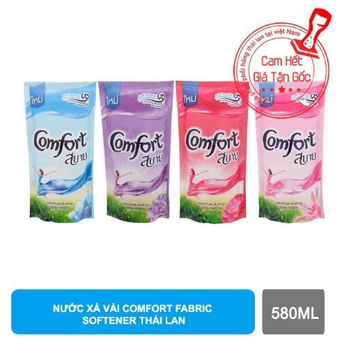 [ĐƯỢC CHỌN MÙI] Nước Xả Vải Comfort Fabric Softener 580ml Thái Lan - Công Thức Siêu Mềm Mới