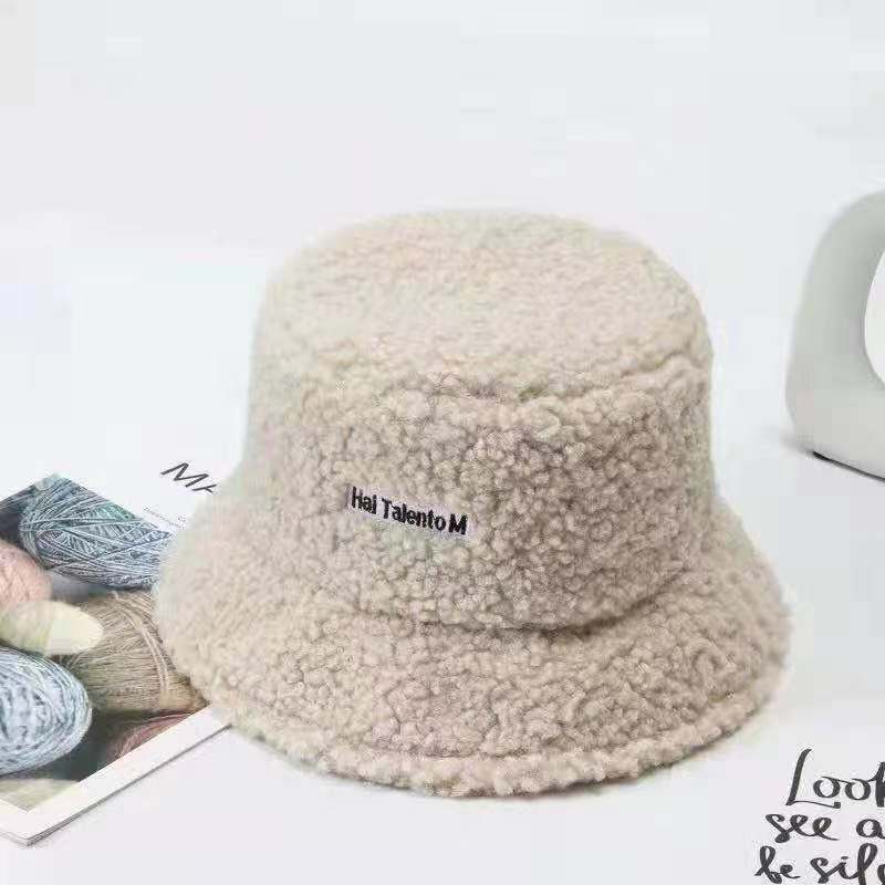 Mũ bucket lông cừu phong cách Hàn Quốc mềm mại -Phụ Kiện NỮ