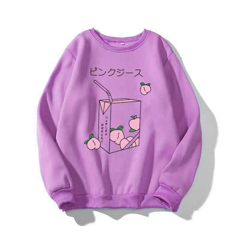 Áo Sweater chống nắng Dành Cho Nam Cho Nữ LOKI SHOP Không Có Mũ Chất Nỉ Form rộng in hình Hộp Sữa Unisex | BigBuy360 - bigbuy360.vn