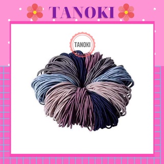Set 50 Chun cột ,dây buộc tóc TANOKI dây chun cột tóc Hàn Quốc  CT001