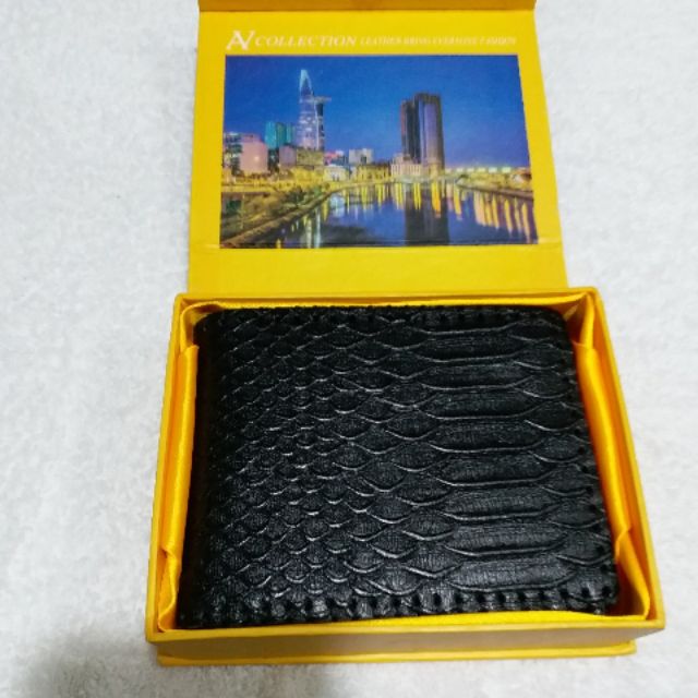 Bóp Thái da bò thật 100% (hàng nguyên hộp nhập khẩu Thái lan)