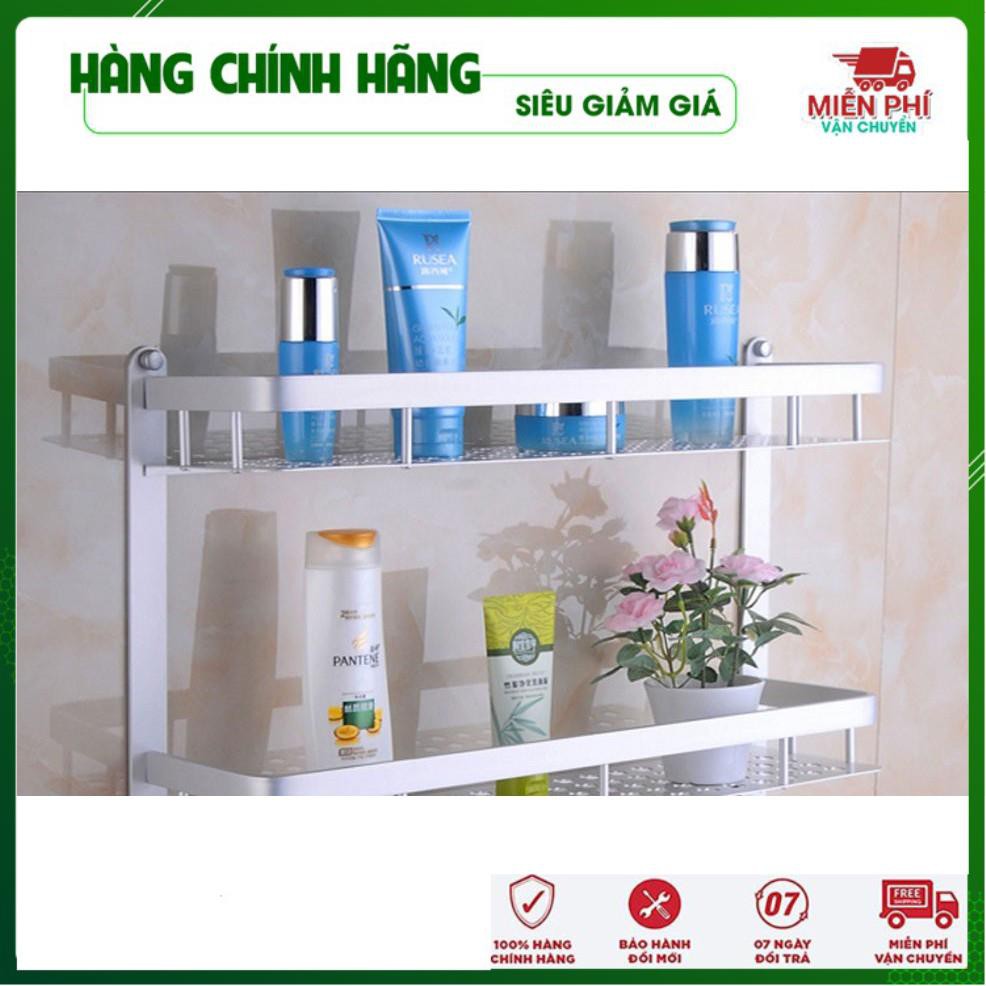 Kệ Nhà Tắm 2 Tầng Hợp Kim Nhôm Tiết Kiệm Không Gian Kệ Để Đồ Tiện Dụng Chắc Chắn