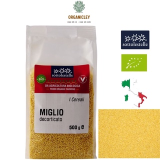 Hạt kê hữu cơ đã bóc vỏ 500g sottolestelle organic hulled millet - hạt kê vàng - hạt hữu cơ - organicley