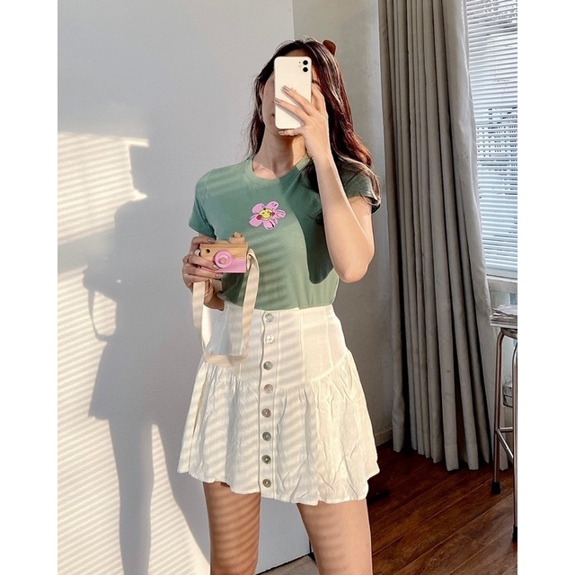 Áo croptop nữ form babytee co giãn tốt cực yêu MIEU - JM16