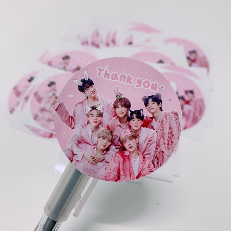 Sticker thank you BTS dễ thương