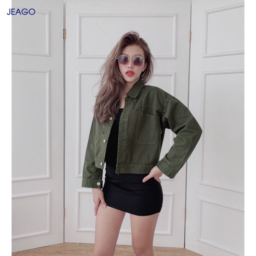 Áo khoác kaki nữ JEAGO