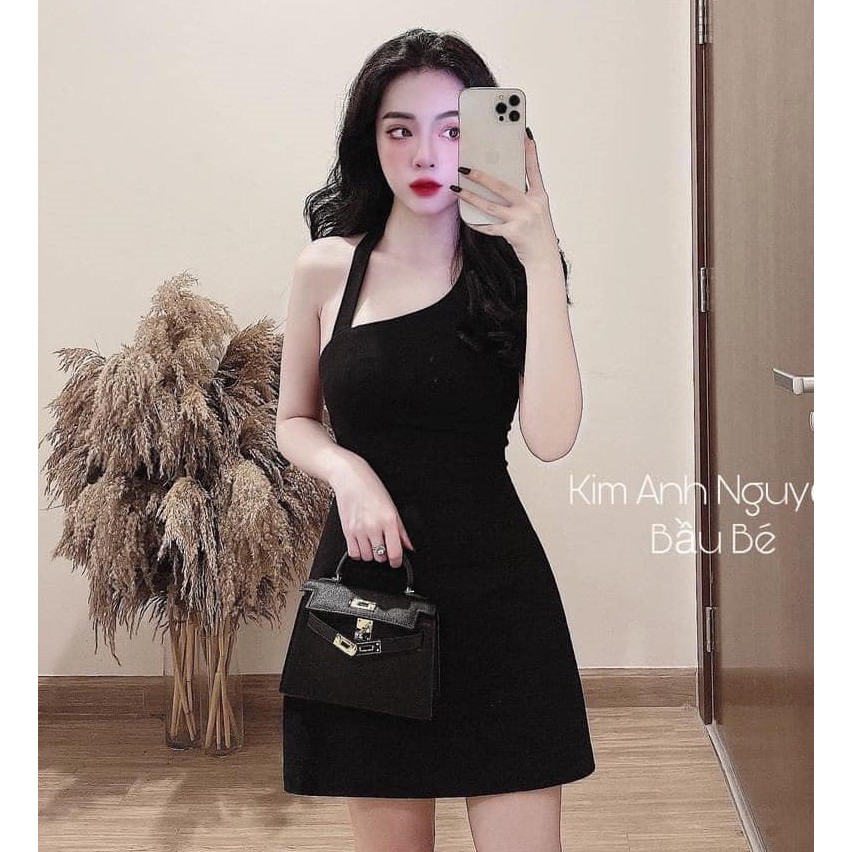 Váy yếm cổ chéo Shynstores hàng thiết kế dáng ôm có size | BigBuy360 - bigbuy360.vn